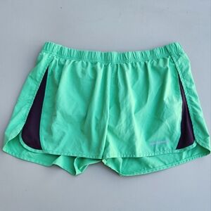 Patagonia Strider Running Jogging Athletic Shorts Lined 3” Green Black M